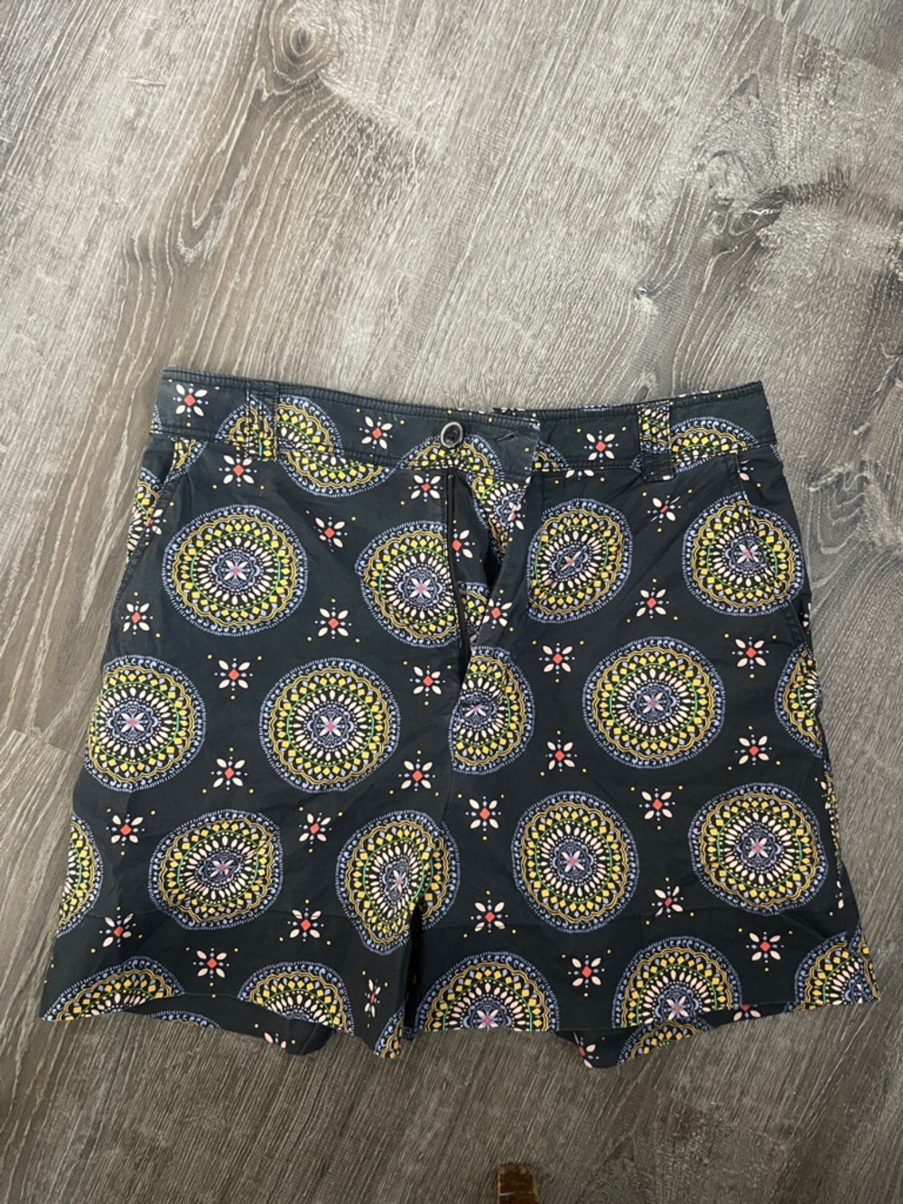 Maeve by Anthropologie Medalian Paisley High Waisted Women's 8 Shorts Bohemian - Picture 2 of 6